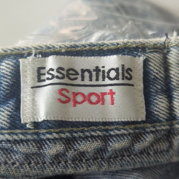 Vintage Essentials Sport Jeans sz 12 Acid Wash High Waist Pleated Mom Tapered - Picture 8 of 15